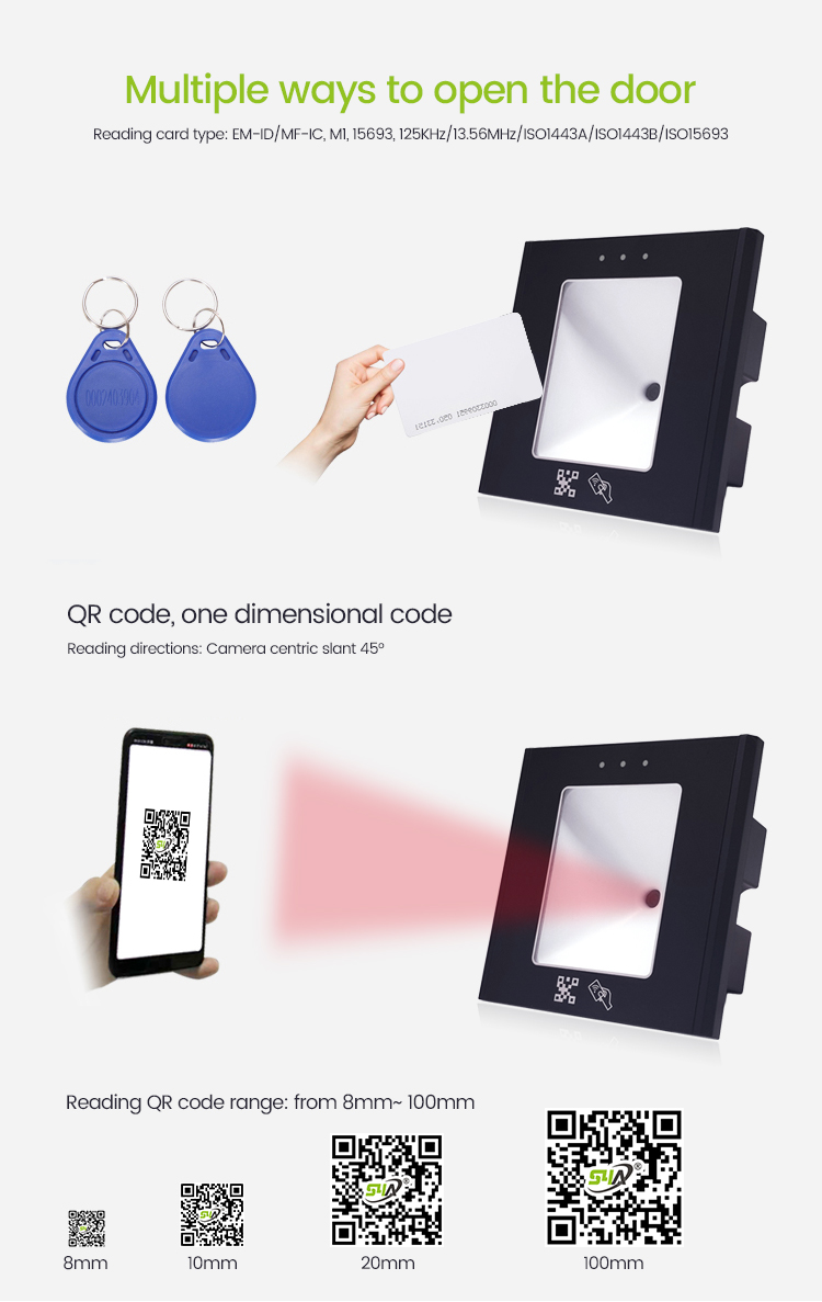 QR Code Access Control reader