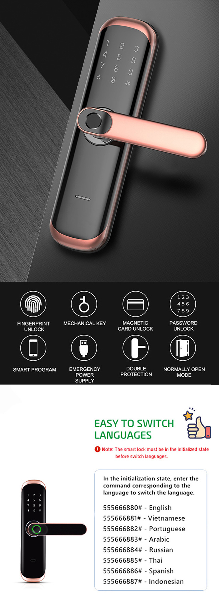 Tuya WiFi Smart Door Lock