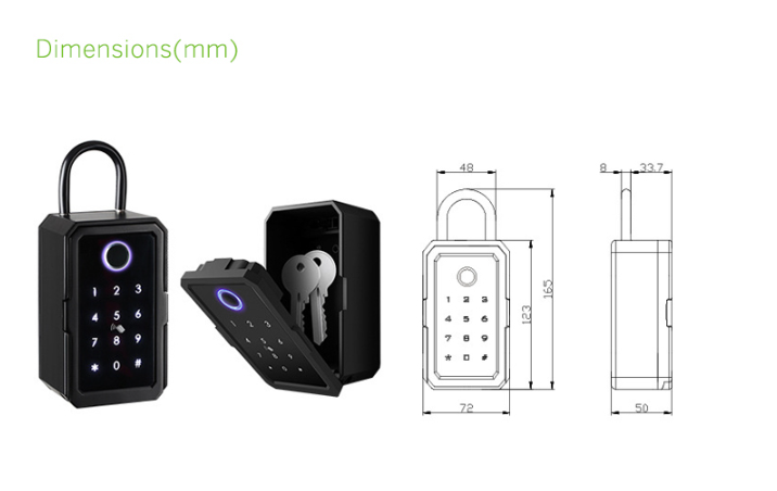 App Remote Access Wall Mount Key Box