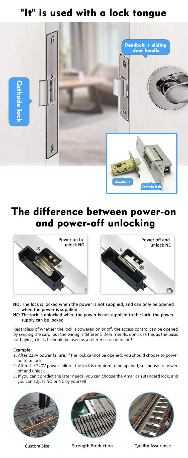 Electric strike locks