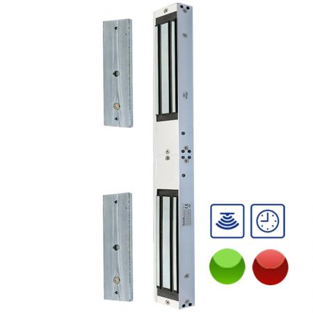 double leaf magnetic lock